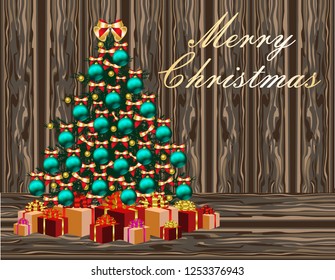 Merry Christmas greeting card