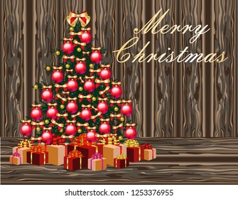 Merry Christmas greeting card