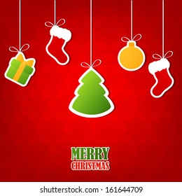 Merry Christmas greeting card