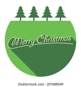 Merry Christmas Greeting Card.