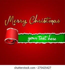 merry christmas greeting card