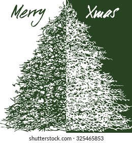 Merry Christmas greeting card