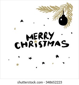 Merry Christmas. Christmas greeting card