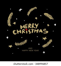 Merry Christmas. Christmas greeting card