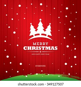 Merry Christmas. Christmas greeting card