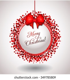 Merry Christmas greeting card  