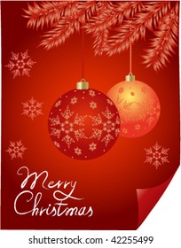 merry Christmas greeting card