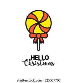 merry christmas greeting card