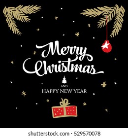 Merry Christmas. Christmas greeting card