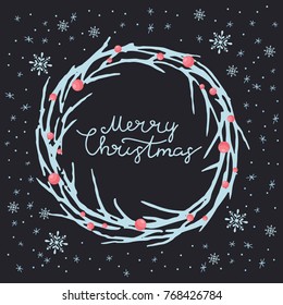 Merry Christmas greeting card