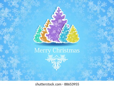 Merry Christmas greeting card