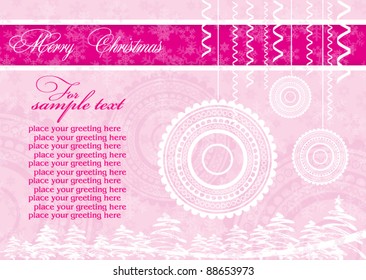 Merry Christmas greeting card
