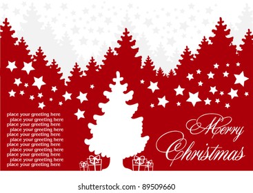 Merry Christmas greeting card