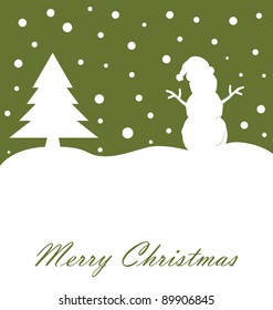 Merry Christmas Greeting Card