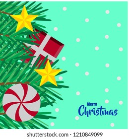 Merry Christmas Greeting Card, Christmas  Background