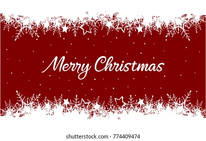 Merry Christmas greeting card or background. vector illustration.