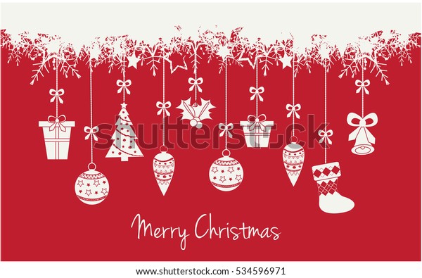 Merry Christmas greeting card or background. vector illustration.