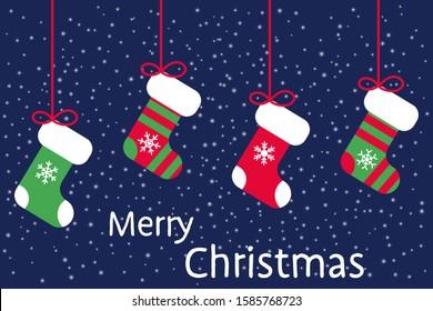 Merry Christmas greeting card. Decorative vector template frame. Christmas eve. Winter holiday illustration. Vintage card for frame print design. New year holiday. Print design vector illustration