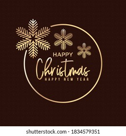 Merry Christmas greeting card design