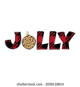 Merry Christmas greeting card design Vector isolated illustration