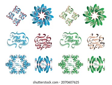 Merry Christmas, greeting card design