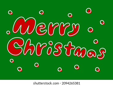 Merry Christmas. Greeting card. design, logo, banner. Vector illustration. 