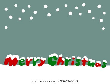 Merry Christmas. Greeting card. design, logo, banner. Vector illustration. 