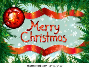 Merry Christmas, Greeting Card Design