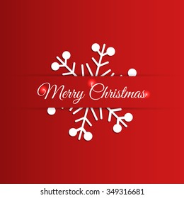 "Merry Christmas" greeting card design