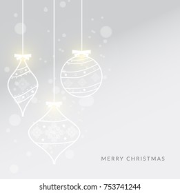 Merry Christmas Greeting Card Design Background.