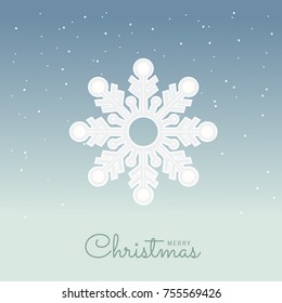 Merry Christmas Greeting Card Design Background.