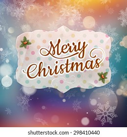 Merry Christmas greeting card. EPS 10 vector file included