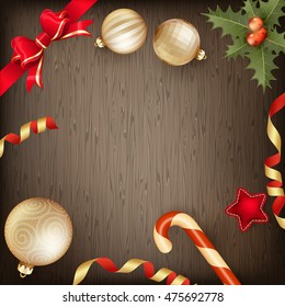 Merry Christmas greeting card. EPS 10 vector file included