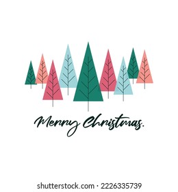 Merry Christmas greeting card - Happy holiday card 