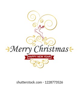Merry Christmas Greeting Card - labeling