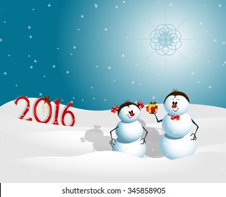 Merry Christmas Greeting Card. New Year
