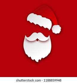 Merry Christmas Greeting Card Paper Hipster Stock Vector (Royalty Free ...