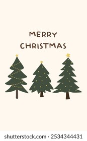 Merry Christmas greeting card. Christmas party invitation card vector. Christmas night party posters or flyers. Christmas social media post vector illustration.