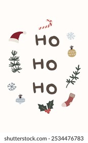 Merry Christmas greeting card. Christmas party invitation card vector. Christmas night party posters or flyers. Christmas social media post vector illustration.