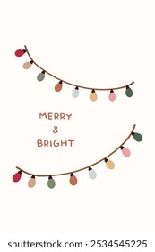 Merry Christmas greeting card. Christmas party invitation card vector. Christmas night party posters or flyers. Christmas social media post vector illustration.