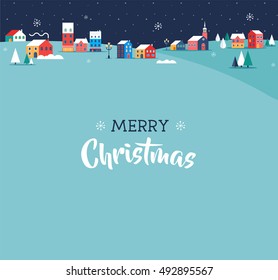 Merry Christmas greeting card, poster and background