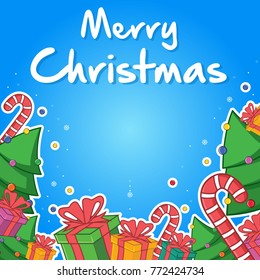 Merry Christmas greeting card style