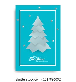 Merry Christmas greeting card template, Christmas background