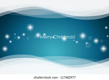 Merry Christmas Greeting Card, vector illustration.