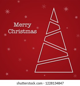 Merry Christmas, greeting card vector
