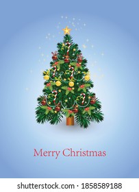 Merry Christmas greeting card vector