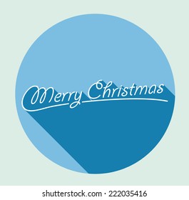 Merry Christmas Greeting Card. Vector illustration.