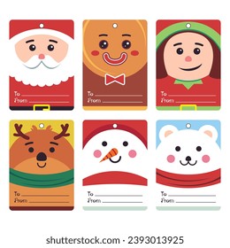 Merry christmas greeting card vector collection by SleepEnthusiast