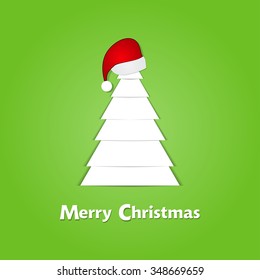 Merry Christmas Greeting Card Vector Illustration Design