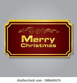 Merry Christmas Greeting Card Vector Illustration Design